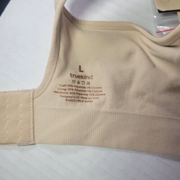 Truekind Chai Daily Comfort Supportive Wirefree Shaper Bra #10022 Size L - Picture 4 of 5